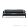 new products design leather furniture 3 seater sofa